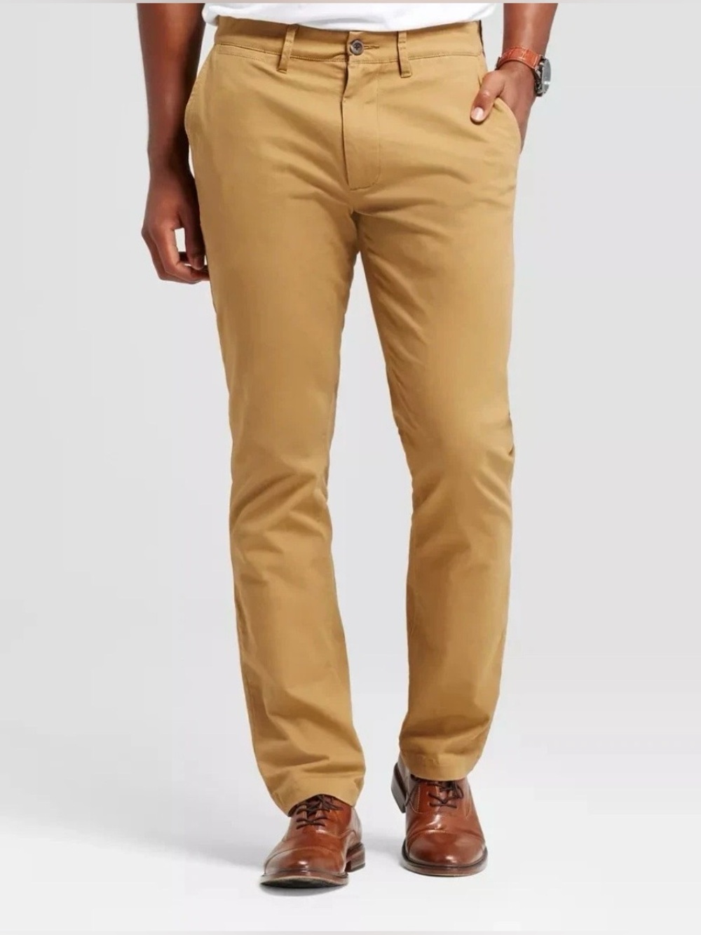 Goodfellow & Co 34x32  Men's Slim Fit Chino Pants - Tan